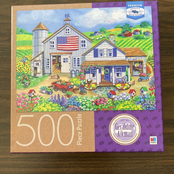 MB Jigsaw Puzzle 500 piece Puzzle, set up once. - Picture 1 of 3